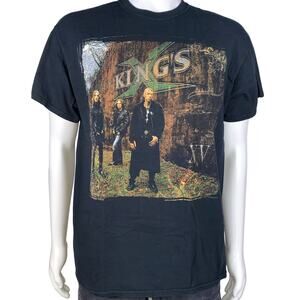 King’s X XV Album Cover T-Shirt 2008 Progressive Rock Band Graphic Tee Black L